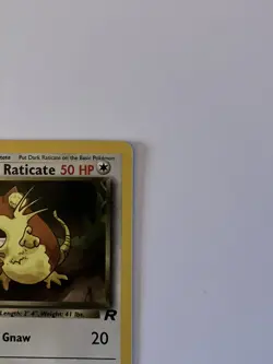 Pokemon Dark Raticate 51/82 Team Rocket 1st Edition Non Holo + Free Energy NM - Image 4