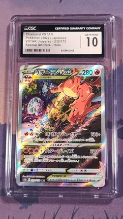 Pokemon TCG Charizard VSTAR 212/172 VSTAR Universe Japanese Alt Art CGC 10 - Image 1