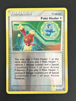 Pokemon TCG Poke Healer + 90/100 Stormfront Reverse Holo Diamond & Pearl NM - Image 1