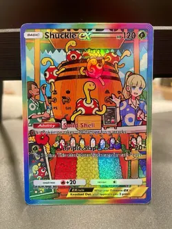 Fan Art Pokemon TCG Pocket Shuckle EX Holo SIR | Wisdom of Sea and Sky - Image 1