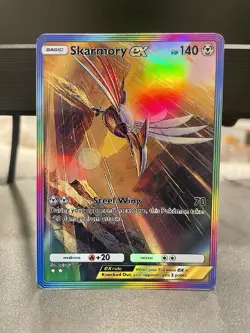 Fan Art Pokemon TCG Pocket Skarmory EX Holo SIR | Wisdom of Sea and Sky - Image 1