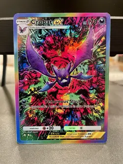 Fan Art Pokemon TCG Pocket Crobat EX Holo SIR | Wisdom of Sea and Sky - Image 1