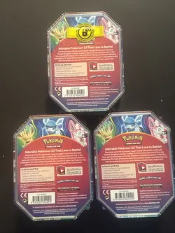 3 Tin Set Sylveon, Glaceon, Leafeon GX Fall Celebration Sealed Pokemon TCG 2018 - Image 2