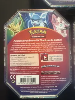 3 Tin Set Sylveon, Glaceon, Leafeon GX Fall Celebration Sealed Pokemon TCG 2018 - Image 4