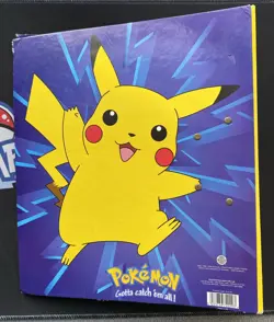 Pokemon TCG Vintage Pikachu 2 Ring Binder Year 2000 Used. - Image 2
