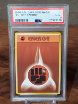 1996 Pokemon Japanese Basic Fighting Energy - PSA 9 MINT - Image 1