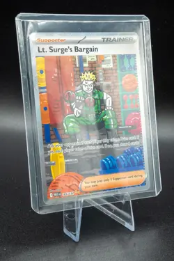 Pokemon Lt. Surge's Bargain 185/132 Special Illustration Rare Mega Evolution SIR - Image 5