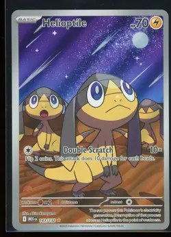 Helioptile 2025 Pokemon Mega Evolution 143/132 Illustration Rare Holo - Image 1