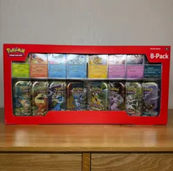 Pokemon TCG Prismatic Evolutions Costco 8 Pack Mini Tin Bundle - Brand New (B) - Image 1