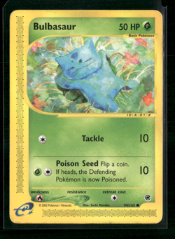 2002 Pokemon Bulbasaur 094/165 Expedition Base Set Regular MP - Image 1
