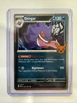 Pokemon TCG Gengar 057/091 Cosmos Holo Trick or Trade Booster 2024 NM Condition - Image 1
