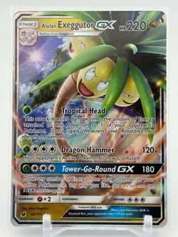 Alolan Exeggutor GX - 74/111 - Ultra Rare - Crimson Invasion - Pokemon - NM/M - Image 1