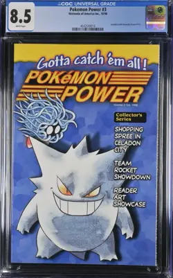 NINTENDO POKEMON POWER #3 - CGC 8.5 - VF+ GENGAR COVER - Image 1