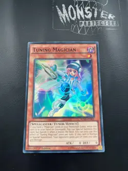 YUGIOH TUNING MAGICIAN SUPER RARE BOSH-EN001 1ST EDITION - Image 1