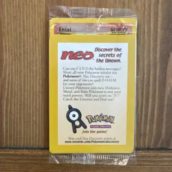Pokemon TCG - Entei Black Star Promo 34 Reverse Holo Card WOTC - SEALED - Image 1