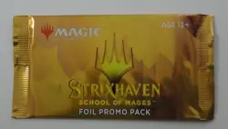 Magic The Gathering Strixhaven School of Mages Premium FOIL Promo Pack (3 Cards) - Image 1