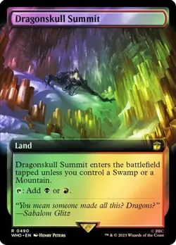 Dragonskull Summit Surge Foil Extended Art Doctor Who Commander NM MTG - Image 1