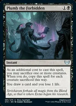 Plumb the Forbidden x4 4x Strixhaven NM MTG - Image 1