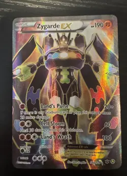 Pokemon TCG Zygarde EX 54a/124 Alternate Art Full Art XY Fates Collide NM/MINT+ - Image 1