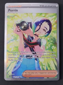 Perrin #220 SIR & Hisuian Growlithe #181 IR Twilight Masquerade Pokemon TCG - Image 3