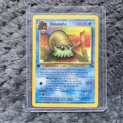 🐚💧1st Edition 1999 - Omanyte 52/62 - Fossil set common - Pokemon TCG 💧🐚 - Image 1