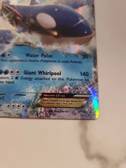 Kyogre EX Pokemon TCG Card XY41 Holo 2015 Black Star Promo - MP - Image 3