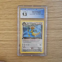 Dark Dragonite / Japanese The Mystery of the Fossils / 1997 Pokemon / CGC 9,5 - Image 1