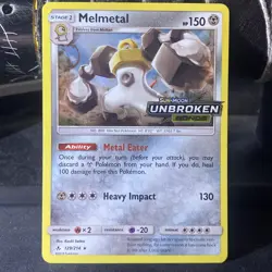 Melmetal - (Unbroken Bonds Stamped) 129/214 Holo Promo Pokemon Card - Image 1