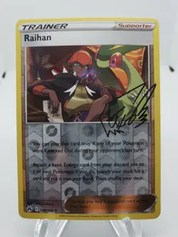Raihan 140/159 Reverse Holo Rare Crown Zenith Pokemon TCG NM - Image 1