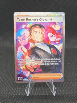 Team Rocket's Giovanni 238/182 Destined Rivals Holo Pokemon TCG Cards - Image 1