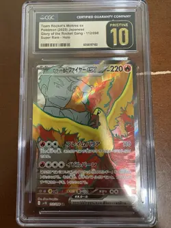 Pokemon Team Rockets Moltres Ex #112, Glory Of The Rocket Gang, CGC Pristine 10! - Image 1