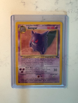 Gengar 20/62 Normal Unlimited Lightly Played Fossil Set Pokemon Card TCG - Image 1
