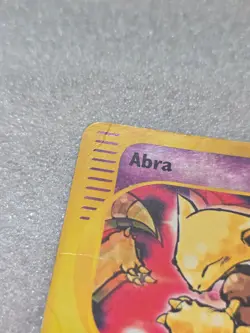 Abra 93/165 Holo Rare Pokemon Card Expedition Base 2002 - PLAYED - Image 3