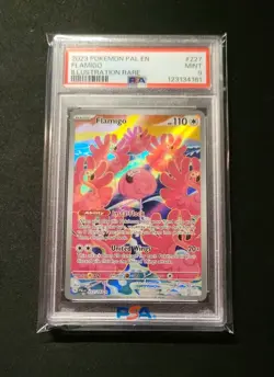 PSA 9 Flamigo 227 Illustration Rare 2023 Pokemon Pal EN Paldea Evolved Flamingo - Image 1
