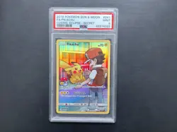 Pokemon - Pikachu 241/236 Secret Rare Sun & Moon Cosmic Eclipse PSA 9 - Image 1