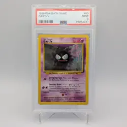 Gastly 50/102 Base Set PSA 9 MINT Unlimited Graded Pokemon Card TCG 1999 WOTC - Image 1