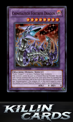 Chimeratech Fortress Dragon CT07-EN013 Super Rare 2010 Collectors Tins YuGiOh Ca - Image 1