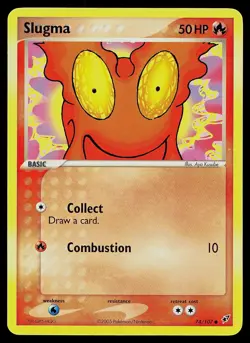 Pokemon Card Slugma 74/107 Deoxys - Image 1