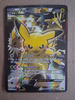 Pokemon TCG XY124 Pikachu EX Black Star Promo Card plus Jumbo Card - Image 2