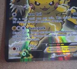 Pokemon TCG XY124 Pikachu EX Black Star Promo Card plus Jumbo Card - Image 4