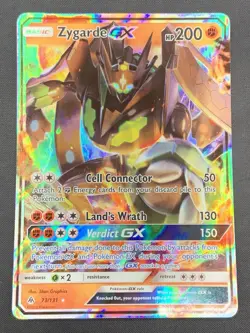 Zygarde GX 73/131 Forbidden Light Ultra Rare Holo Pokemon Card LP - Image 1