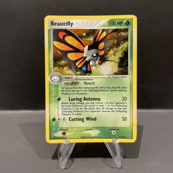 Pokemon TCG Beautifly EX Deoxys Holo Card 2/107 Rare Diamond and Pearl LP 2005 - Image 1