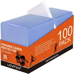200 Toploads for Cards & Penny 100 Hard Sleeves+100 Soft Sleeves, Clear - Image 1