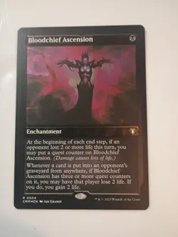 MTG Bloodchief Ascension (Foil Etched) Commander Masters Foil NM x1 - Image 1