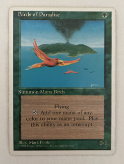 1x Birds of Paradise 4th Forth Edition MTG Magic the Gathering MP/LP - Image 1