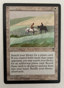 1x Tithe Visions MTG Magic the Gathering LP - Image 1