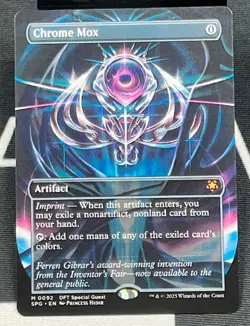 1x MTG Magic the Gathering Special Guests Chrome Mox Borderless MYTHIC RARE - Image 1