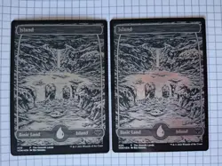 Island • Silver Screen Foil Etched Promo • The Moonlit Lands - NM/M MTG - Image 3