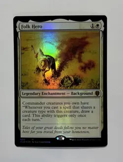 Folk Hero Commander Legends: Battle For Baldurs Gate #650 NM MTG - Image 1