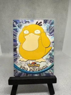 1999 Topps Pokemon TV Animation Series 1 Psyduck #54 Blue Logo Non Holo - Image 1